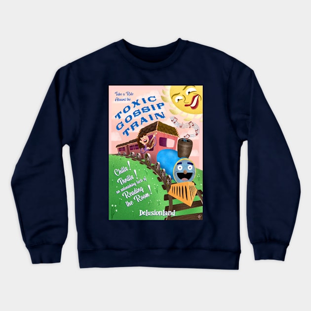 All Aboard! Crewneck Sweatshirt by Drawn By Bryan